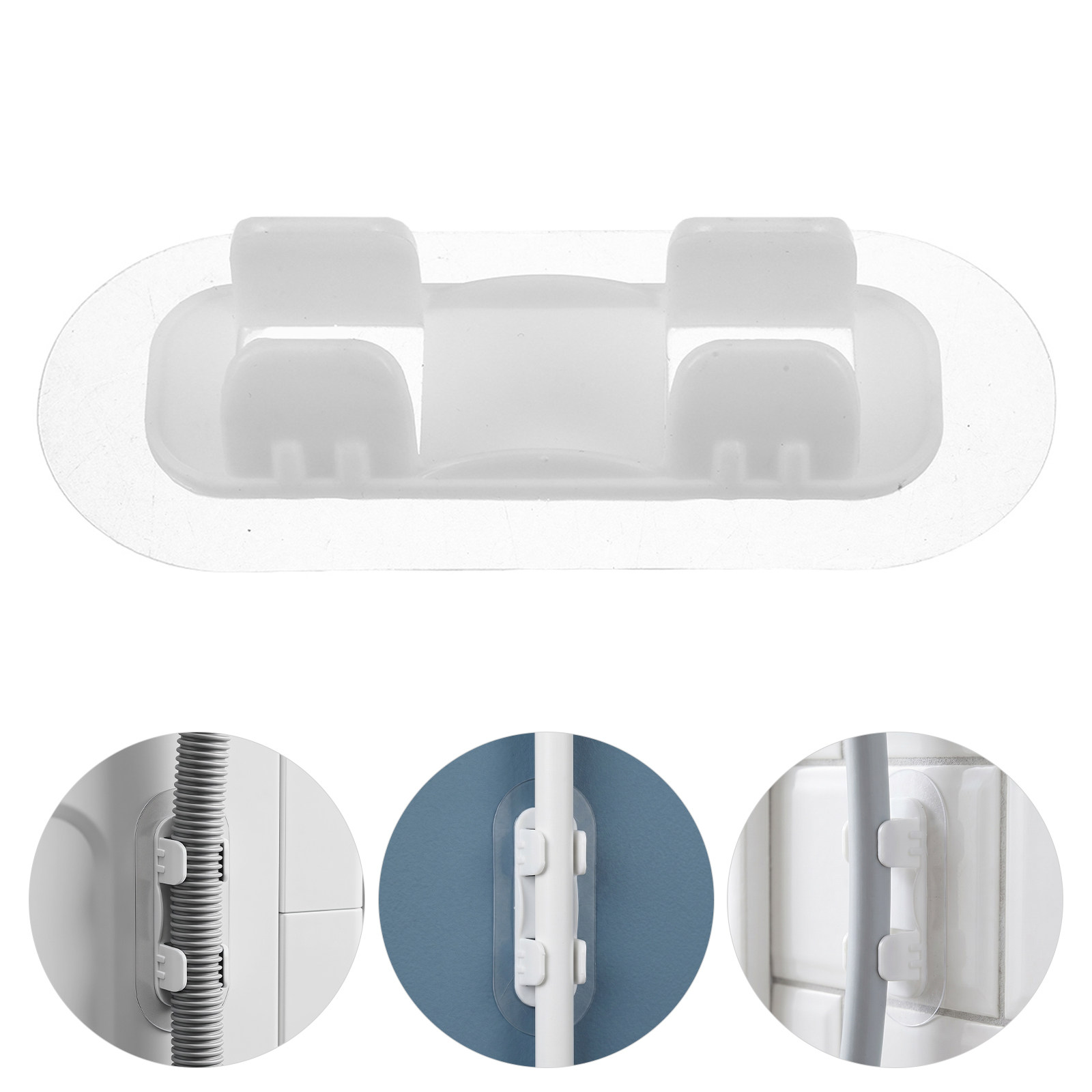Drain Pipe Clip - 4 szt. Samoprzylepne klipsy do węża