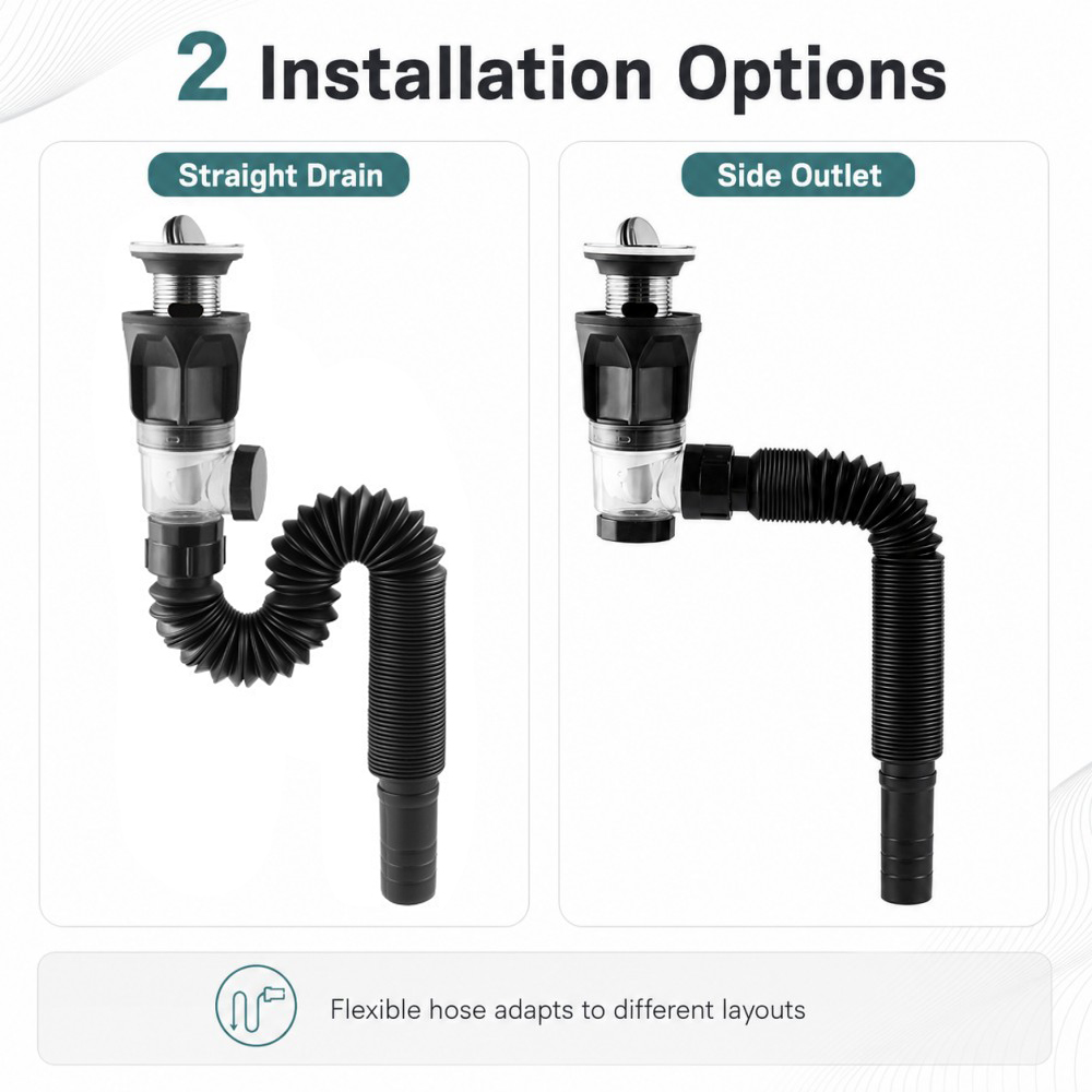 Zestaw odpływowy do umywalki ł – Drain Pipe Clip recenzja i cena