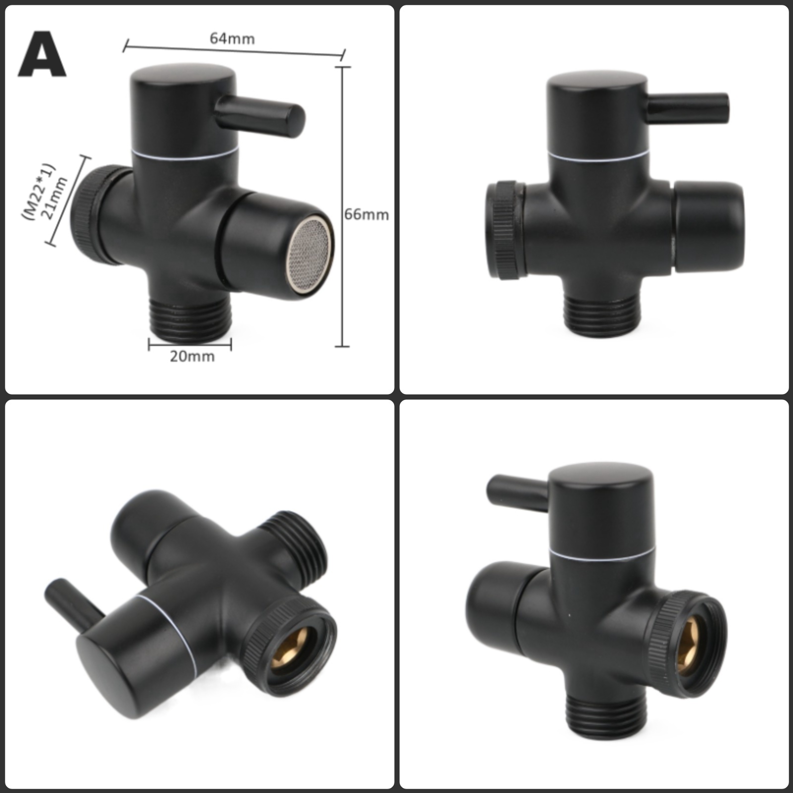 Czarny mosiężny adapter ramien – Shower Valve Cartridge recenzja i cena